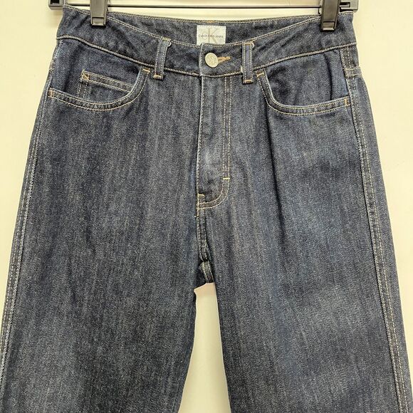 Calvin Klein Jeans Women's Pants Size 4 Slim Bootcut Dark Blue - Picture 2 of 9